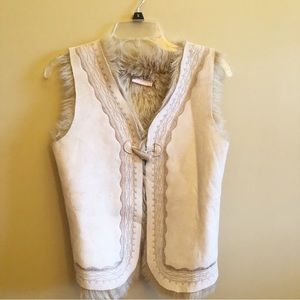 YD by Young Dimension Faux Fur Boho Chic Vest